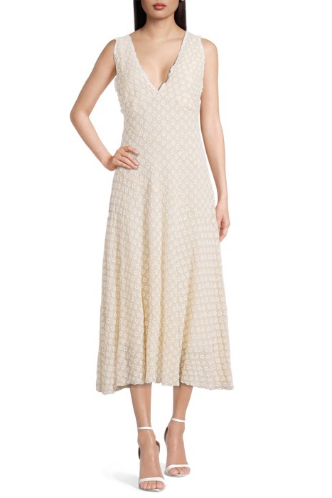 BIAS CUT DRESS ECRU 2