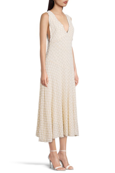 BIAS CUT DRESS ECRU 4