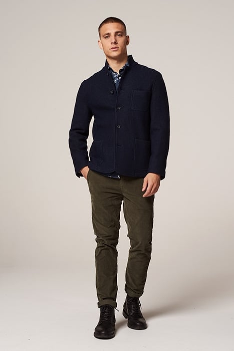 BLAZER BOILED WOOL DK. NAVY 4