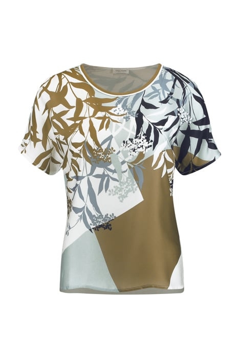 BLOUSE TOP, WITH A MIXED PATTERN MULTI-COLORED 1