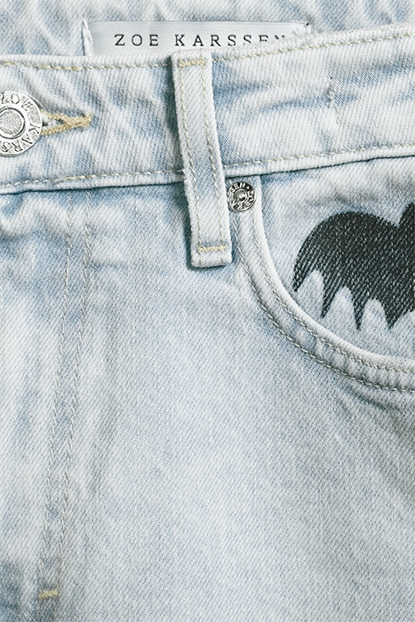 STRAIGHT UP SLIM JEANS II LIGHT BLUE STONE WASH 6