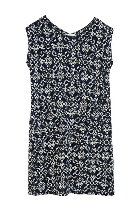 ADRIANNA FAIRTRADE DRESS NAVY MULTI 1