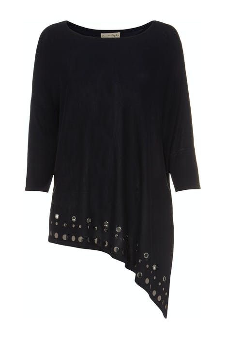 BOBBI STUD HEM KNIT NAVY NAVY 1