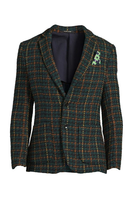 BOUCLE BLAZER IN YARN-DYED CHECK PATTERN COMBO B 1