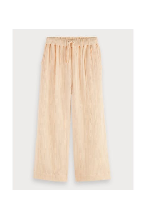 LOOSE FIT COTTON PANTS IN ANKLE LENGTH PEARL 1