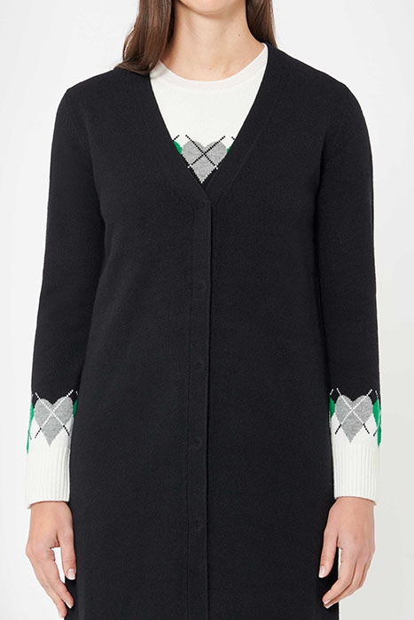 CARDIGAN BLACK / EMERALD 4