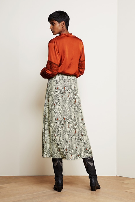 HALL SKIRT CREAM WHITE/BLACK 3