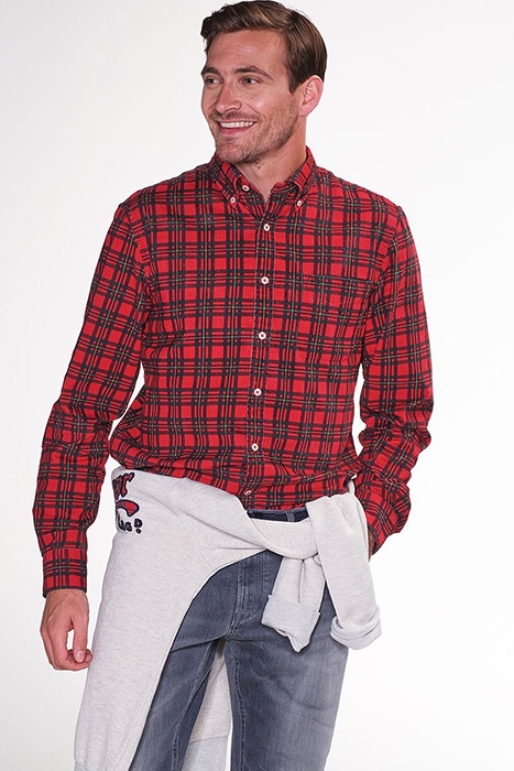 MCG RF TARTAN CORD SHIRT RED APPLE 3