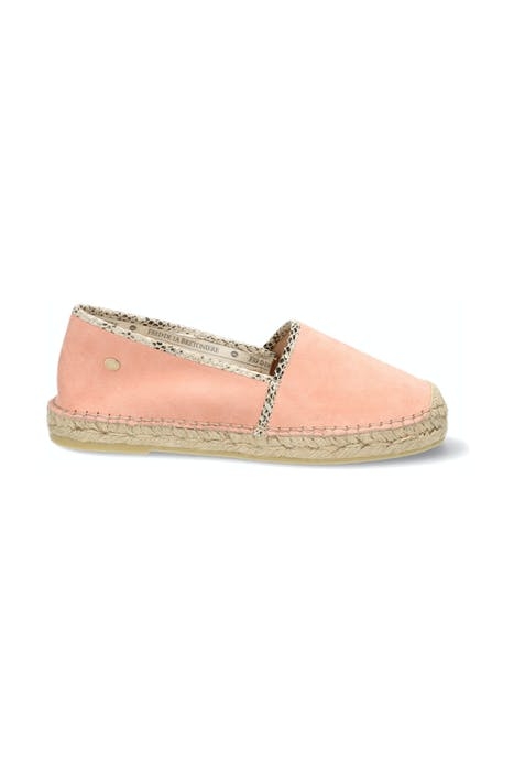 FRS0648 ESPADRILLE LOAFER LUXURY SUEDE SOFT ROSE 1