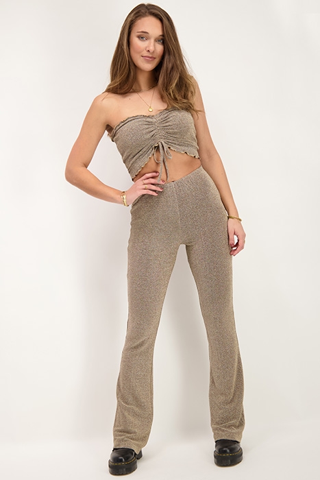 GOUDEN GLITTER BANDEAU TOP GOLD GOLD 2