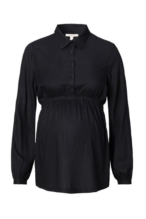 BLOUSE LS GUNMETAL 1