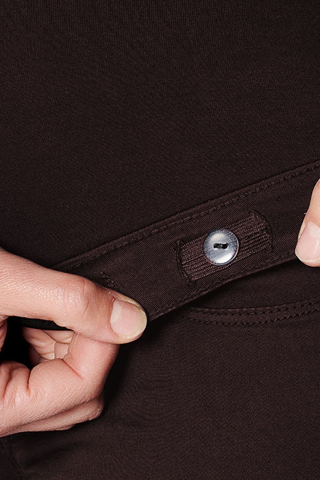 PANTS WVN OTB SLIM COFFEE 3