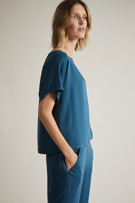 SATIN SHIRT PETROL 3