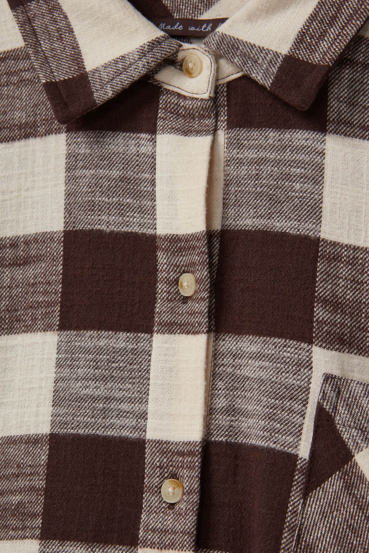 OVERSIZED SHIRT SEAL BROWN/BUFFALO CHECK 8