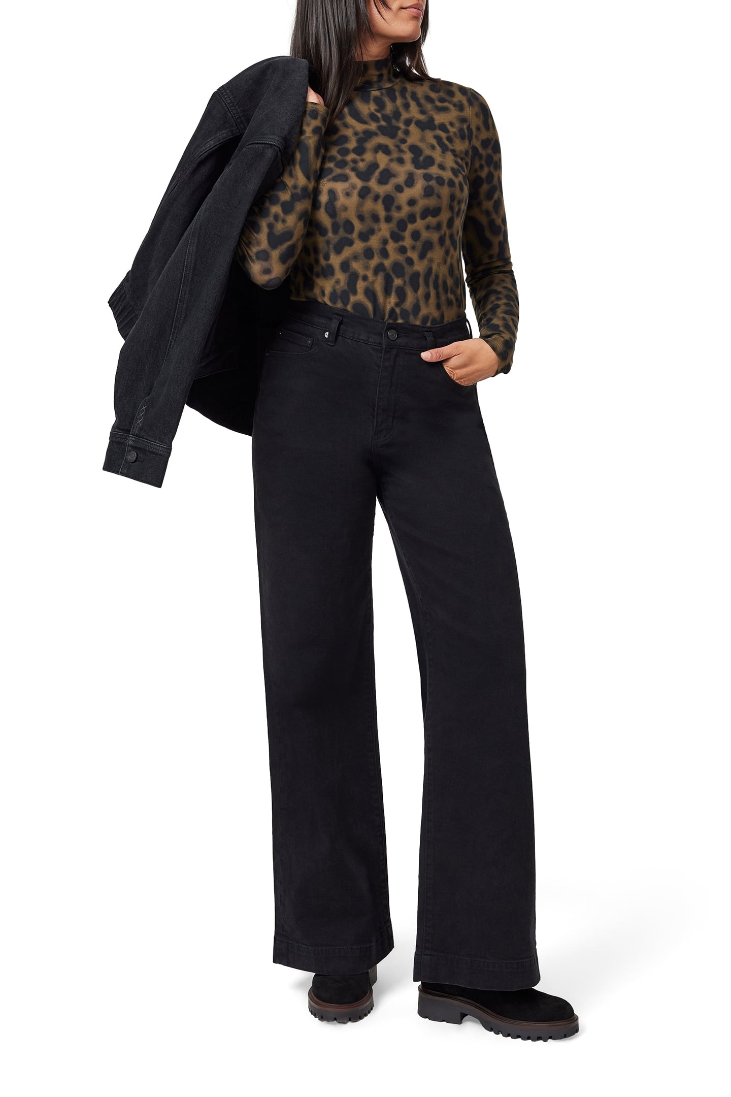 LS MOCK NECK TEE MILITARY OLIVE ANIMAL 5