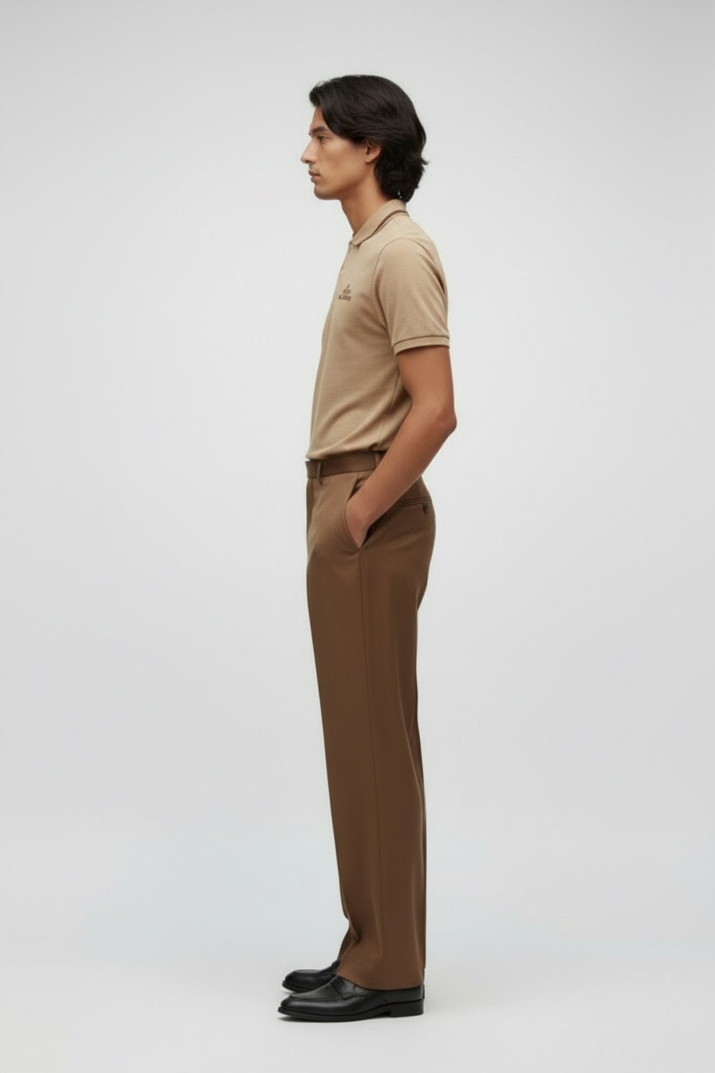 PIQUE SS POLO TAUPE 3