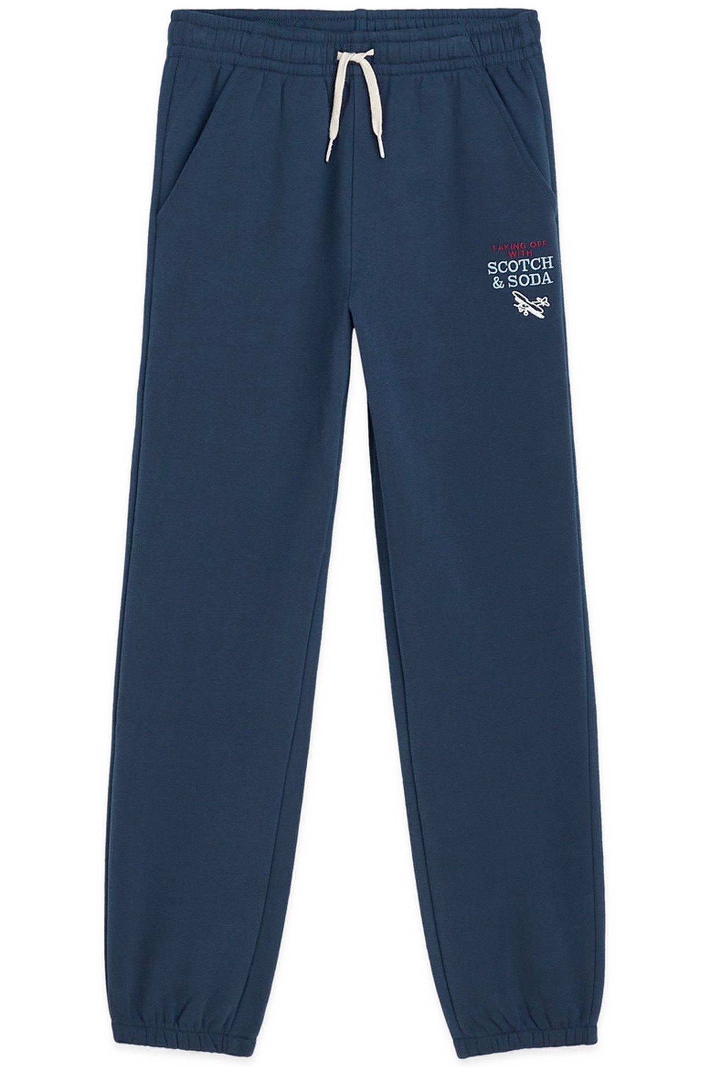 BOYS FLEECE JOGGER BLACK/BLUE 1