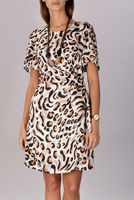 BOW DETAIL DRESS MULTI 6