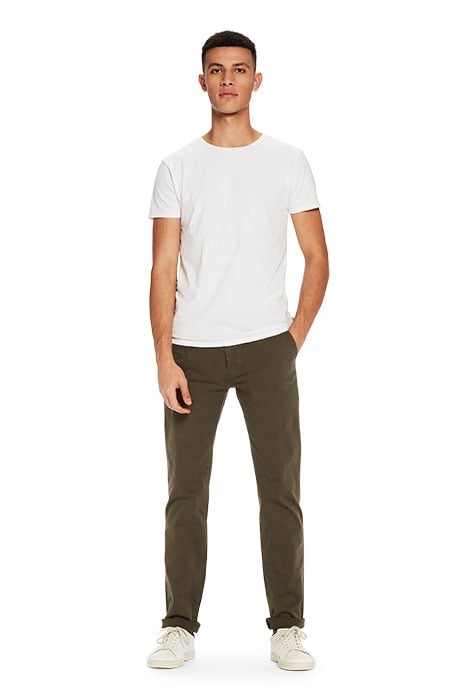 124891-NOS - COTTON/LYCRA CREWNECK TEE WHITE 3