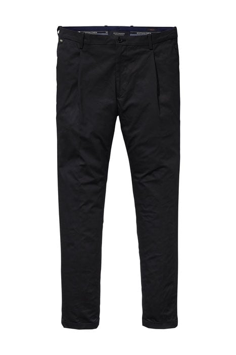 BLAKE - CHIC PLEATED CHINO PANT BLACK 1