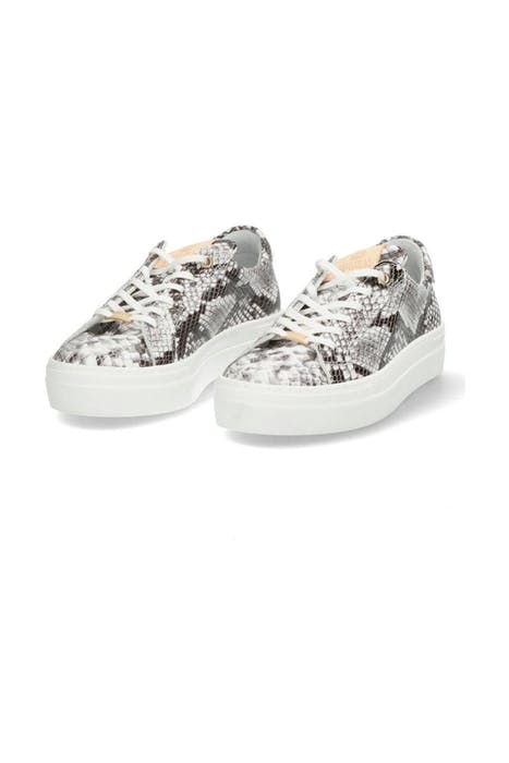 SNEAKER SNAKE PRINTED LEATHER OFF WHITE 4