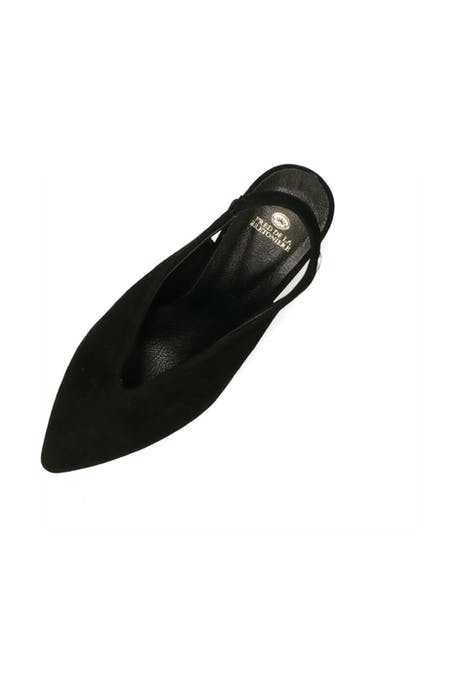 SLINGBACK SHOE 8,5 CM SUEDE BLACK 2