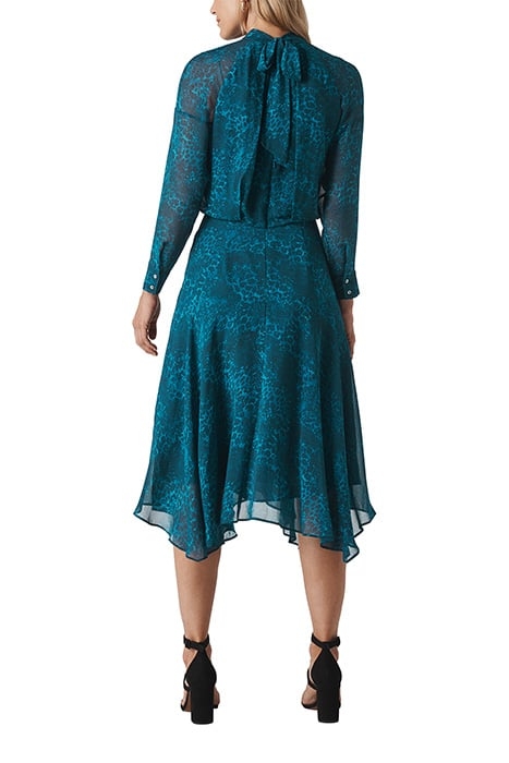 BIG CAT CARLOTTA DRESS TEAL 3