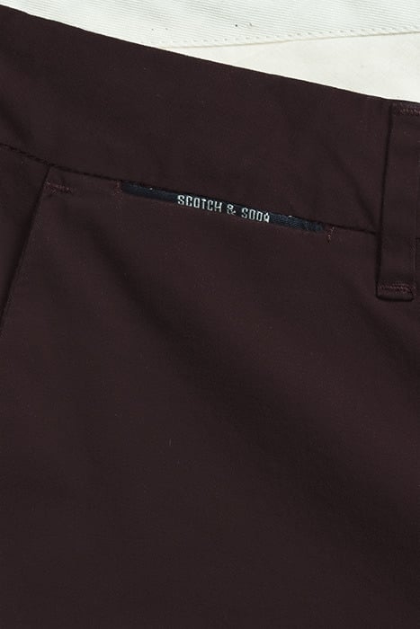 STUART- CLASSIC CHINO COTTON QUALITY BORDEAUBERGINE 6