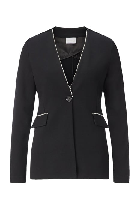 BLAZER WITH PEARL DETAIL BLACK 1