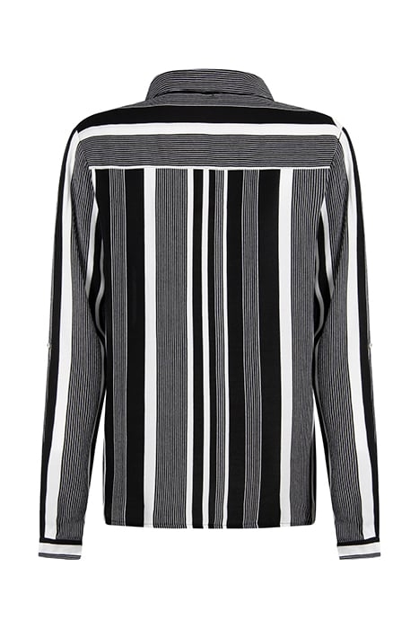 BLOUSE OVERSIZED STRIPE BLACK 2