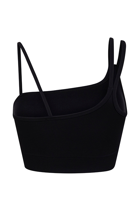ASYMMETRIC CROP TOP BLACK 2