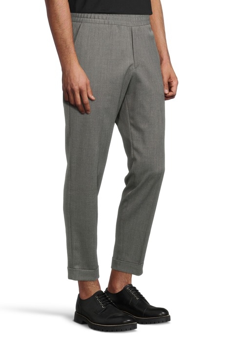 M. TERRY CROPPED TROUSER GREY MEL. 6