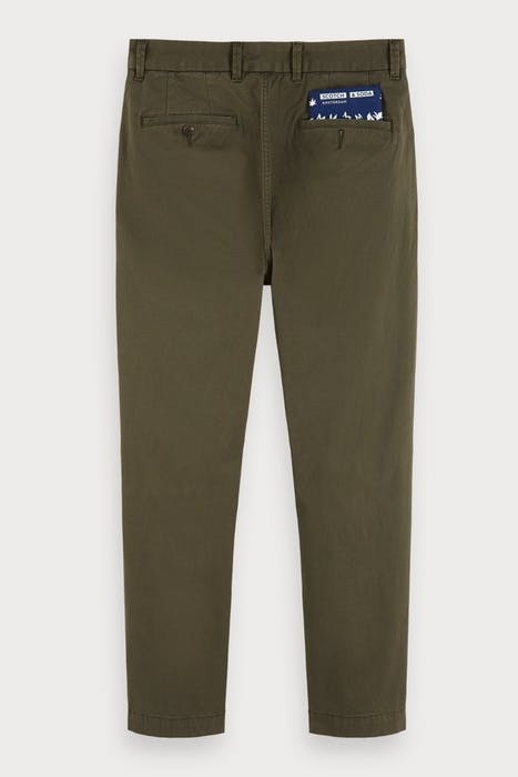 FAVE- CLASSIC TWILL CHINO IN ORGANIC QUALITY ARMY 7