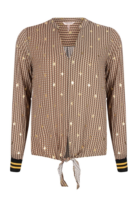 BLOUSE KNOT FOIL PRINT PRINT 1