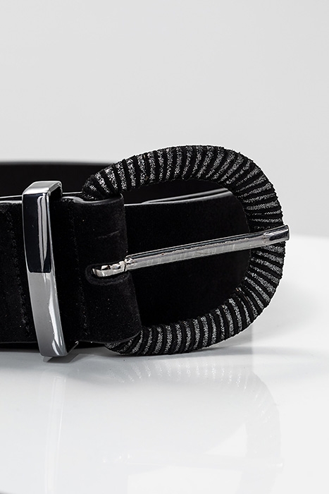 BLACK SUEDE WIDE BELT 2