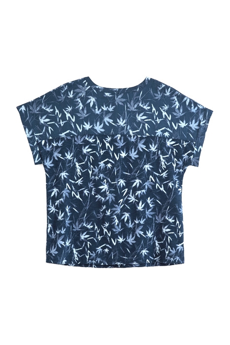 SUMMER JERSEY WOVEN MIX SHIRT NAVY MULTI 2