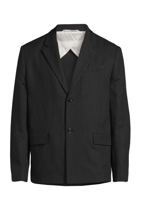 M. HUGH LINEN BLAZER BLACK 1
