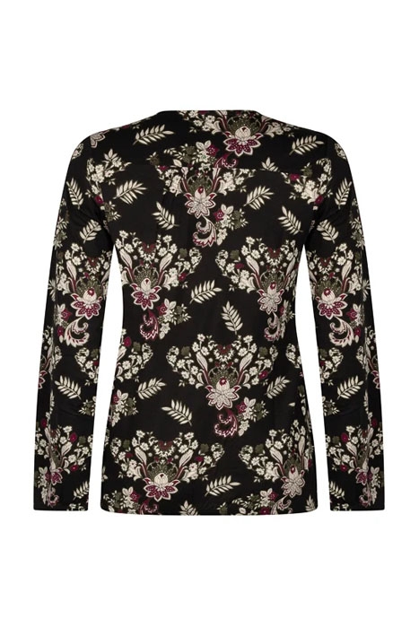 BLOUSE-STYLE SHIRT IN MODAL-COTTON JERSEY MULTICOLOR 2