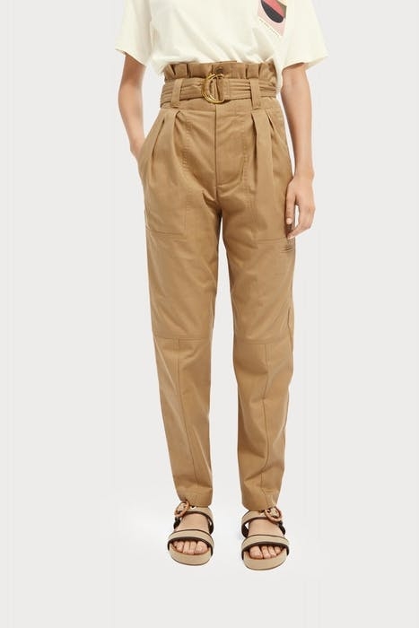 PAPERBAG CARGO PANTS IN CLEAN TWILL SAND 4
