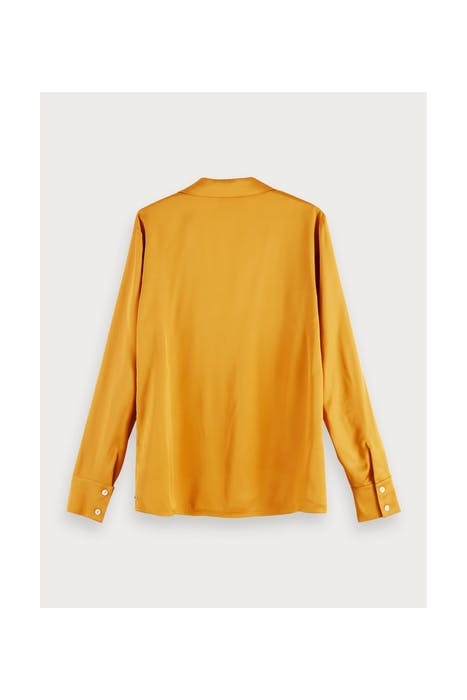 BUTTON UP SHIRT IN VISCOSE QUALITY MARIGOLD 2