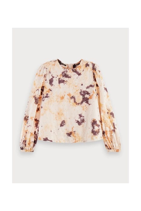 COTTON TIE & DYE TOP WITH PEARL DETAILS COMBO T 1