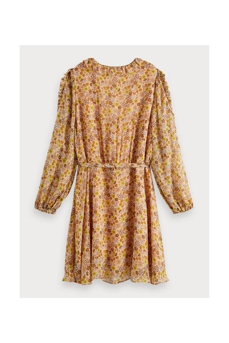 MIXED PRINTED DRESS IN CRINKLED VISCOSE QUALITY COMBO M 2