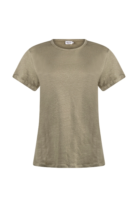 HAZEL LINEN TEE SAGE GREEN 1