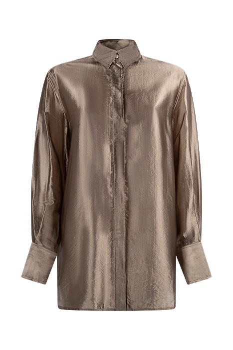 AKIRA METALLIC SHIRT GREY TAUPE 1