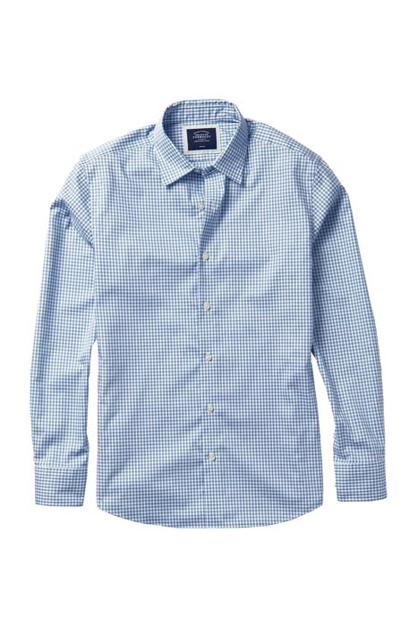 BLUE EXTRA SLIM FIT CLASSIC COLLAR BRIGHTON COLLECTION CHECK 1