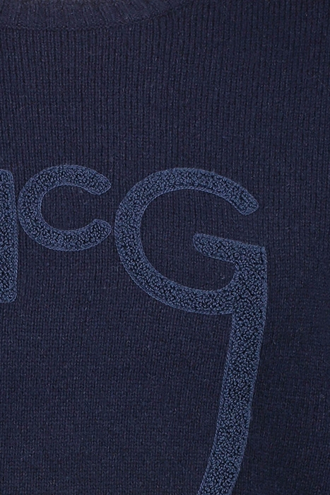 MCG SHIELD TOWEL LOGO CNECK SWEATER BRIGHT NAVY 5
