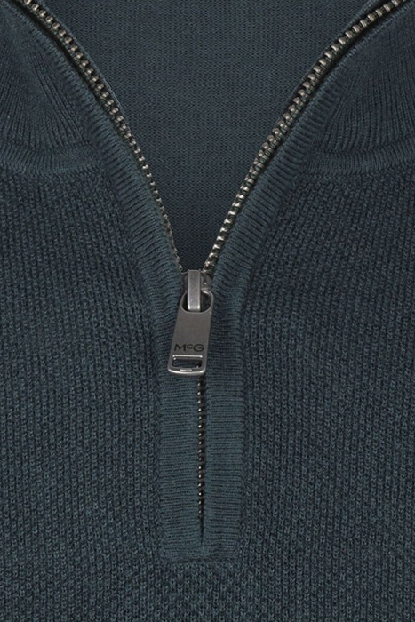 MCG ZIP MOCK SWEATER MAJOLICA BLUE 3
