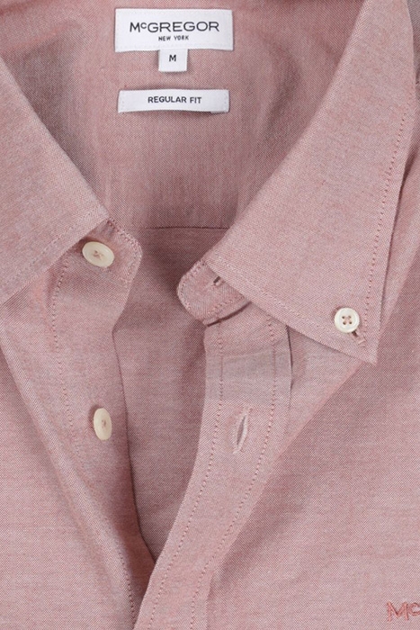 MCG RF STRETCH OXFORD SHIRT BURNED RED 5
