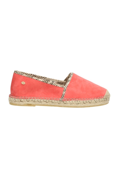 FRS0648 ESPADRILLE LOAFER LUXURY SUEDE PINK 1