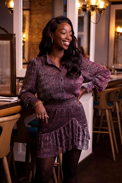 PAARS ROKJE MET PLISSÉ PINK PINK 2